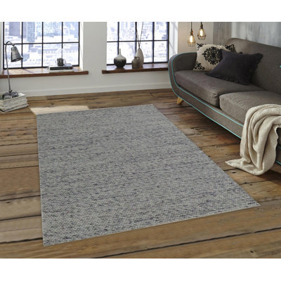 Jovan Solid Colour Hand Woven Area Rug
