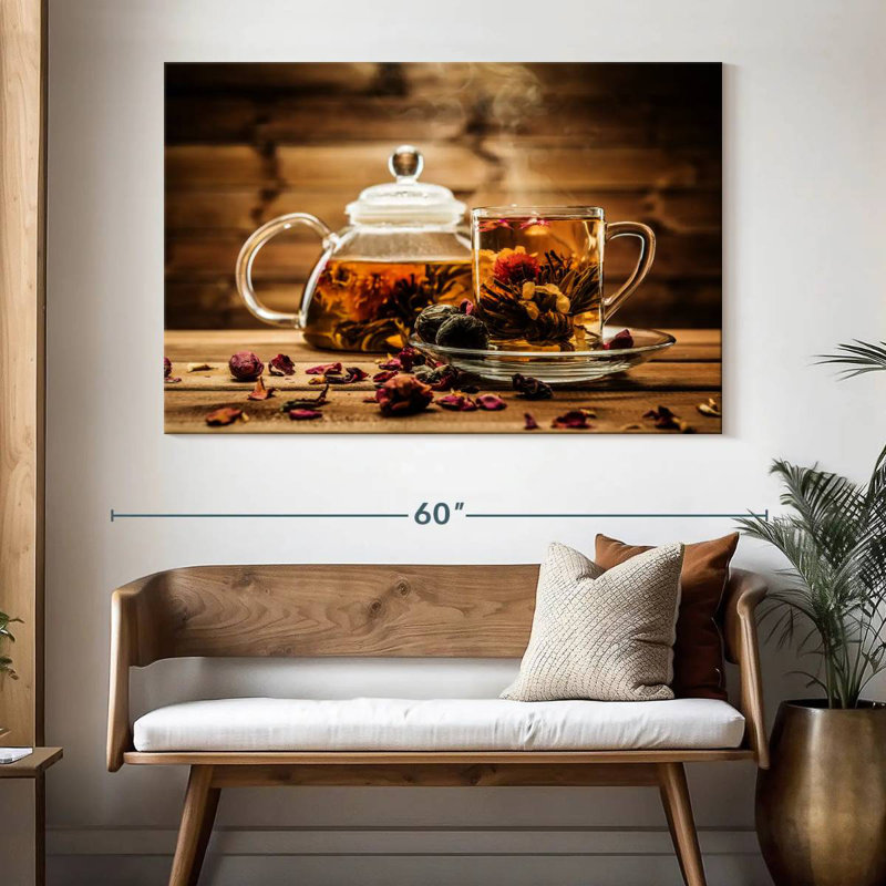Yarlin Floral Tea, 34" H x 51" W