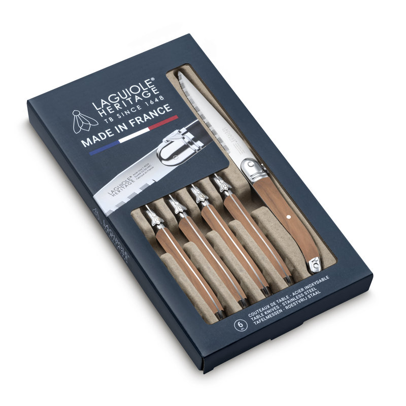 Couteau à steak TB Groupe Laguiole Heritage, Bois foncé