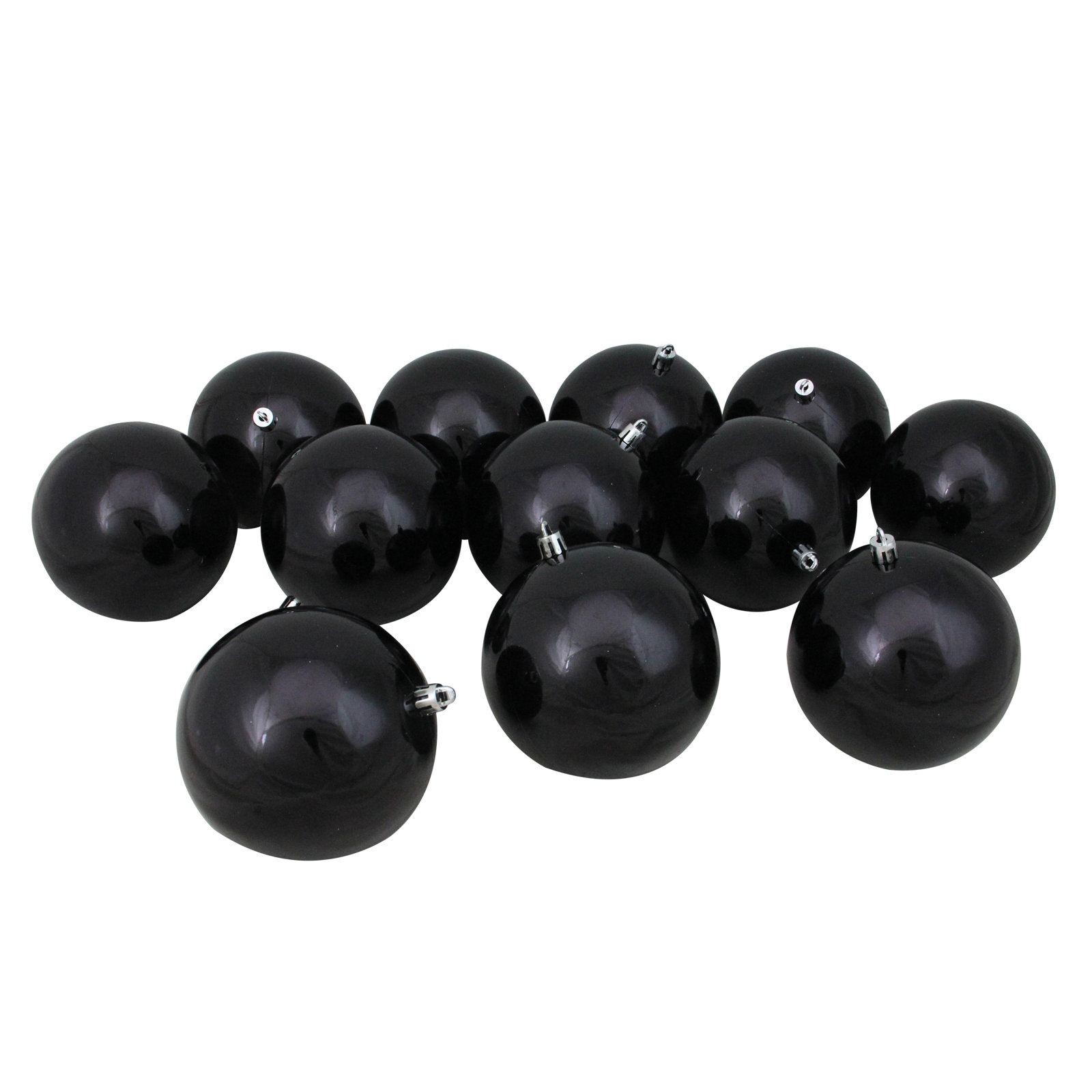 4" Shatterproof Bauble, Jet Black