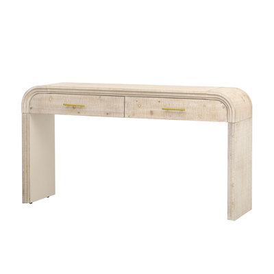 Unique Retro Silhouette Console Table With Open Style, Two Top Drawers For Versatile Use In Any Room