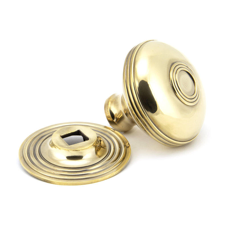Prestbury Centre Dummy Door Knob, Aged Brass