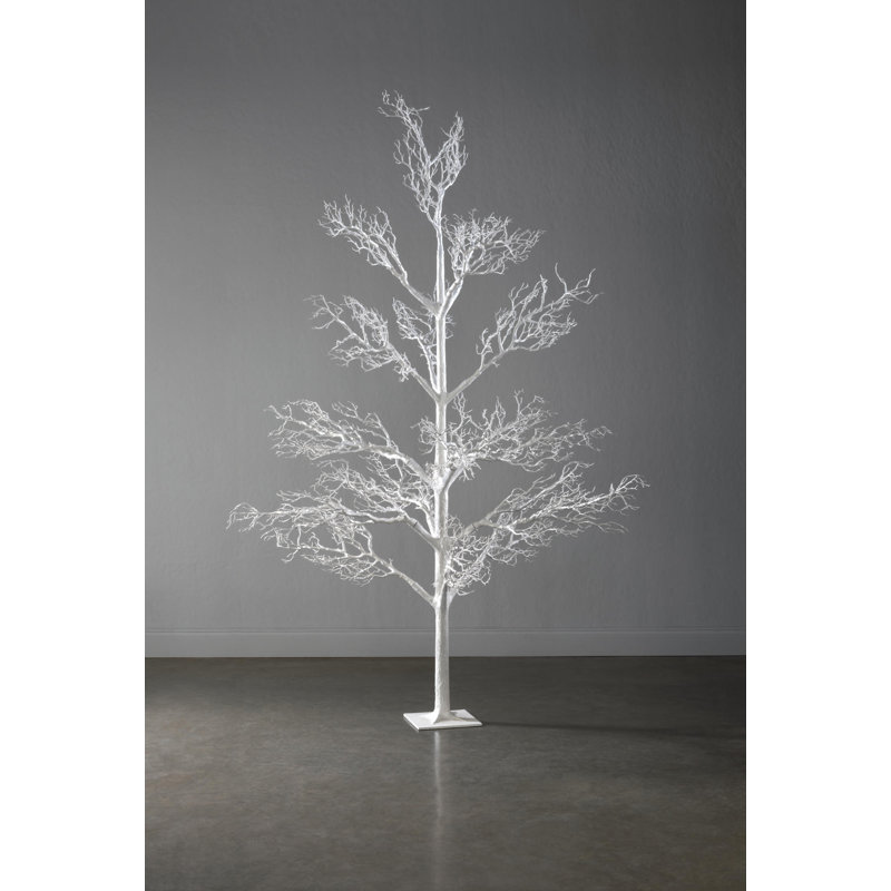 96'' Faux Tree, White