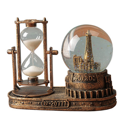 Resin Hourglass Decorative Object