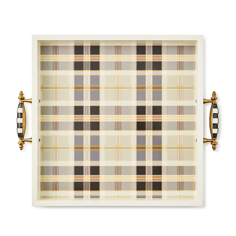 Mocha Tartan Serving Tray