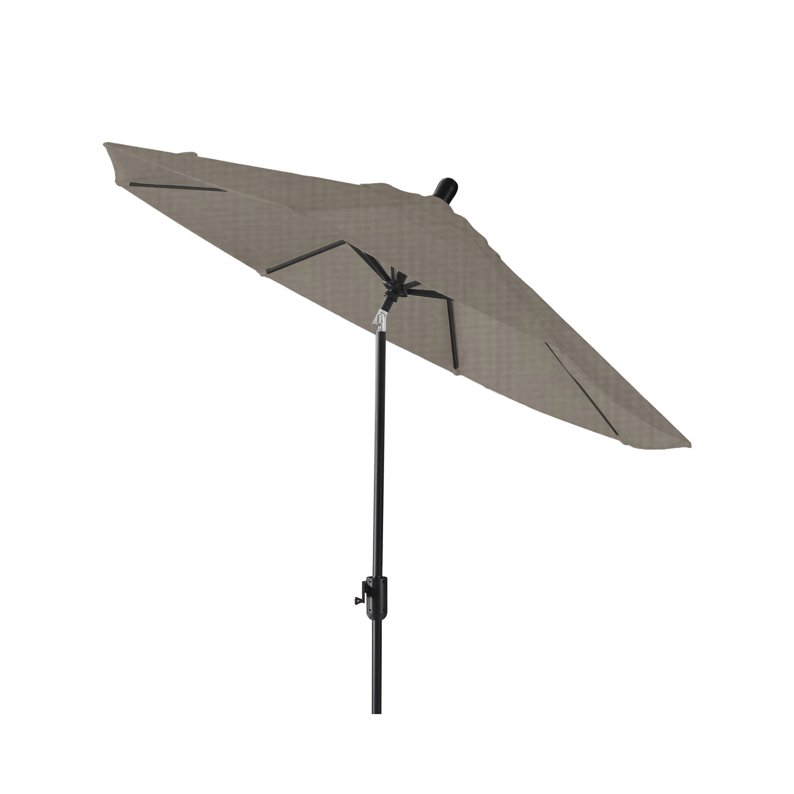 Natalie 8' 8" Market Sunbrella® Umbrella, Black Sapphire, Spectrum Graphite Sunbrella® Plainweave