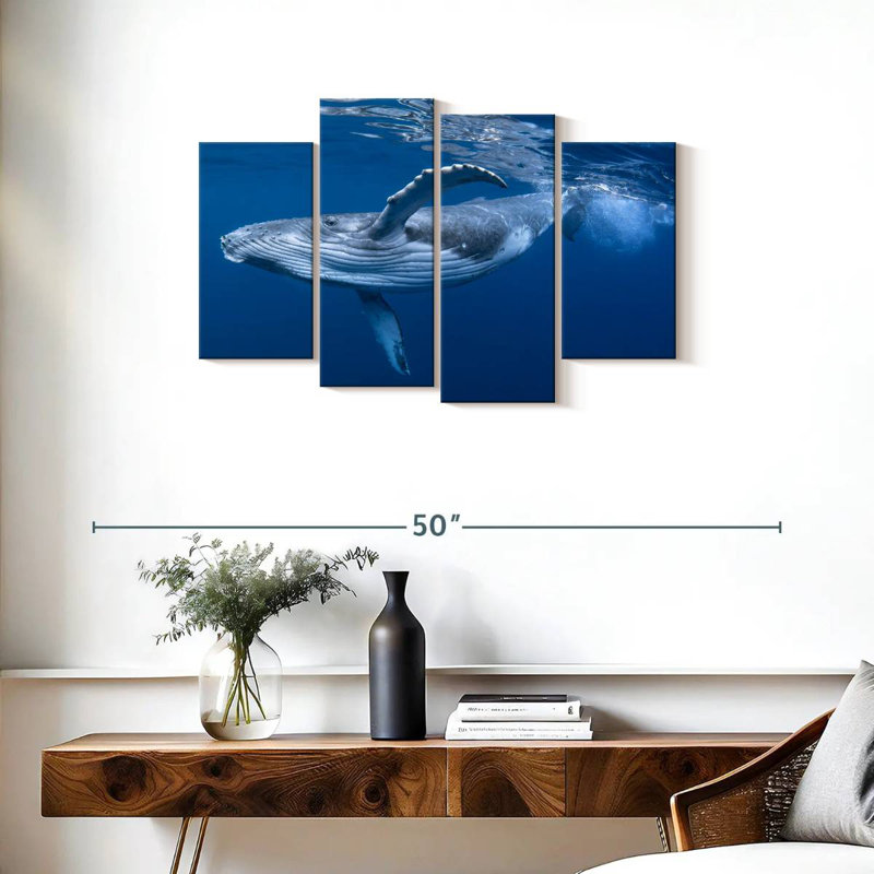 Brampt Baby Humpback Whale, 22" H x 36" W