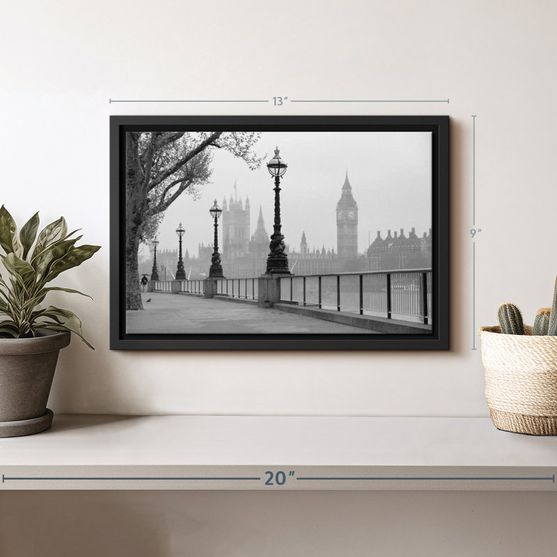 «London Black and White Wall Art», H 13 po x l 9 po