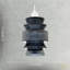 Smoked Ribbed Glass Pendant Lamp Shade With Stacked Multi-Tiered Shape By 