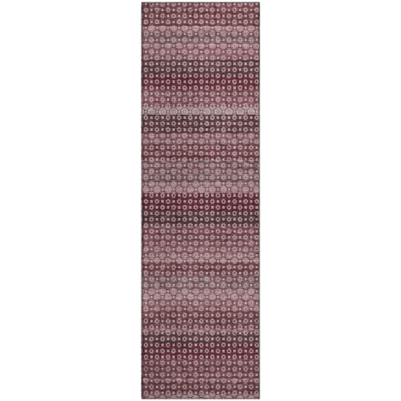 Premium Machine Washable Elize AMF1419 Stripes Rug, Runner 2'3" x 7'6"