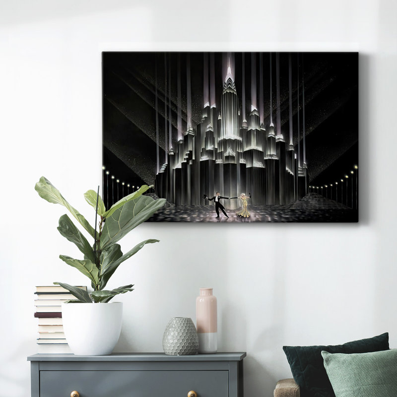 Two for Tonight-Gallery Wrapped Canvas, 12" H x 18" W