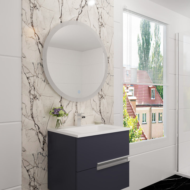 Archuleta Flat Wall Mirror, 80cm H x 80Cm W