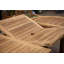 Hartridge 8 - Person Teak Wood Patio Dining Set with Extendable Oval Table , Cushions Included