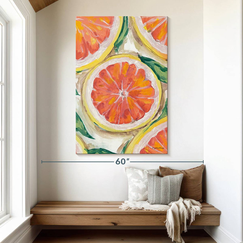 Orange sang Yarlin, H 51 po x l 34 po