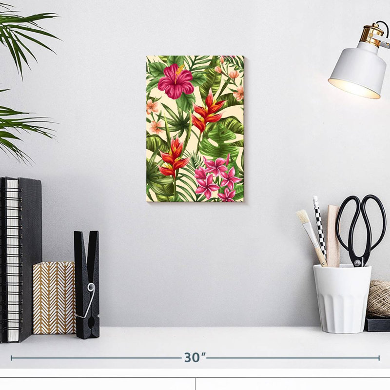 Kerner Tropical Flowering Plants, 12" H x 8" W