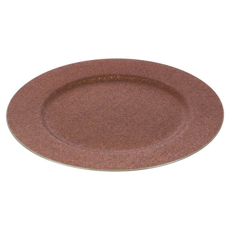 Careena Solid Colour Charger, Brown