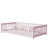 Twin Floor Bed With Fence & Solid Wood-1056729987