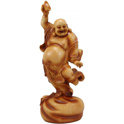 Sculpture de Bouddha joyeux dansant Feng Shui Foteweather Fayerweather