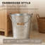 Poubelle galvanisée rustique 2 gallons-72548505