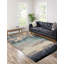 Tapis en soie de bambou noué à la main multicolore Iris Bianca