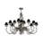 Krall 12 - Light Fabric Dimmable Classic / Traditional Chandelier