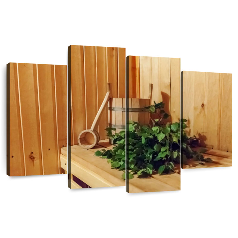 Lilie aux herbes de sauna finlandaises, H 27 po x l 43 po