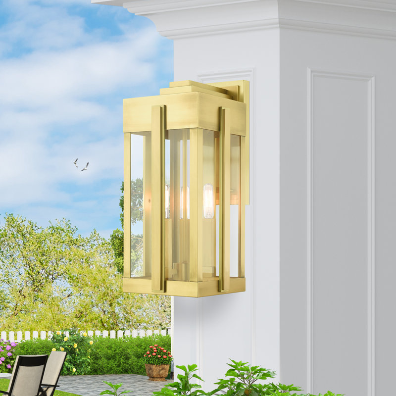Ikeisha Wall Light, Natural Brass, 18" H x 8" W x 10.125" D