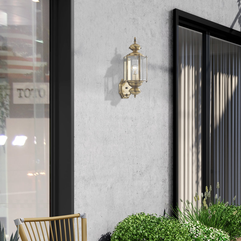 Amberdawn Solid Brass Wall Light, Antique Brass