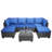 7-Piece Outdoor Sofa Set-1868770800-1868770807