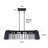 5-light Felt Linear Chandelier Kitchen Island Chandelier Dining Room Light For Dining Room