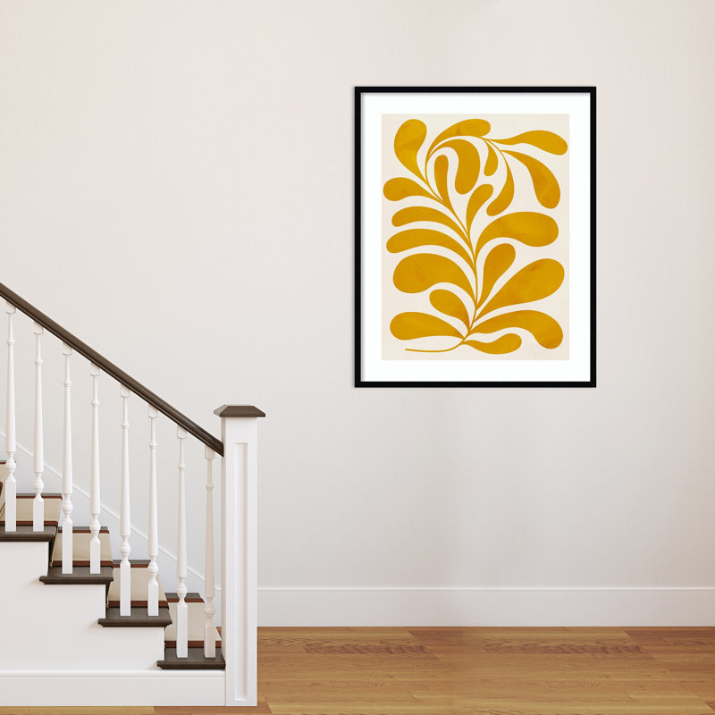 «Lomi Goldenrod II» par Grace Popp - impression encadrée, H 41 po x l 33 po x P 1 po, Cadre noir