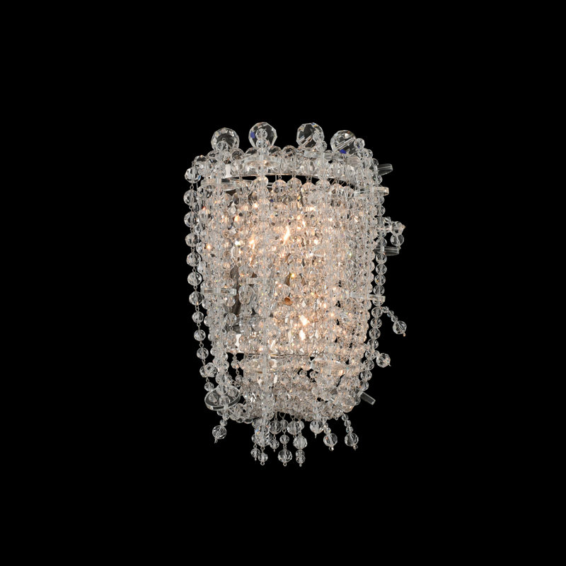Cielo 2 LT Chrome/Clear Wall Sconce Allegri