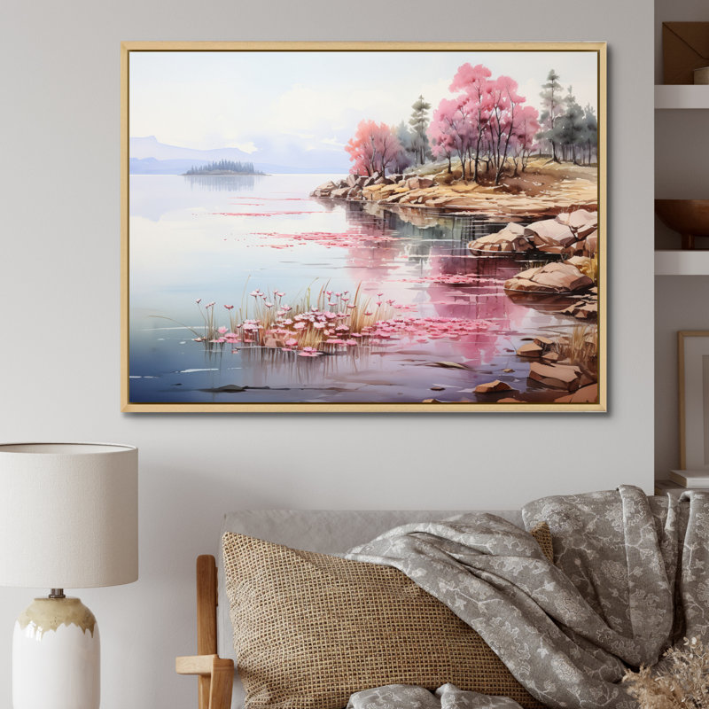 Tranquil Oasis III sur toile, H 30 po x l 40 po x P 1,5 po, Cadre naturel flottant