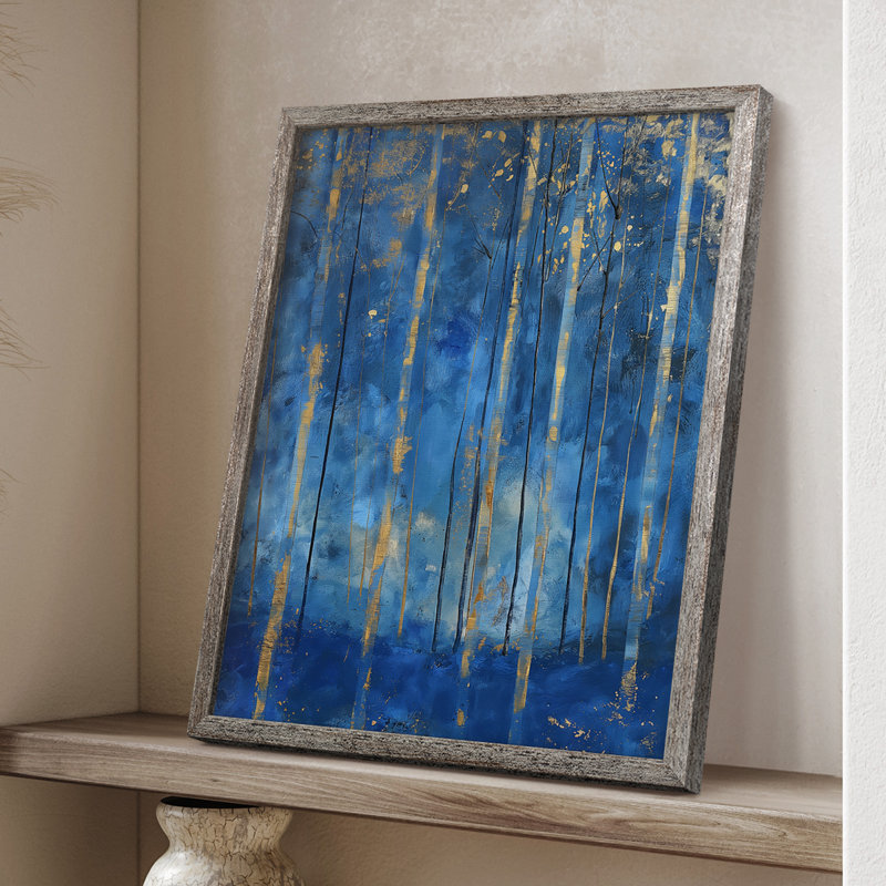 Reproduction encadrée ABSTRACT Series XVIII - bois massif, H 11 po x l 9 po