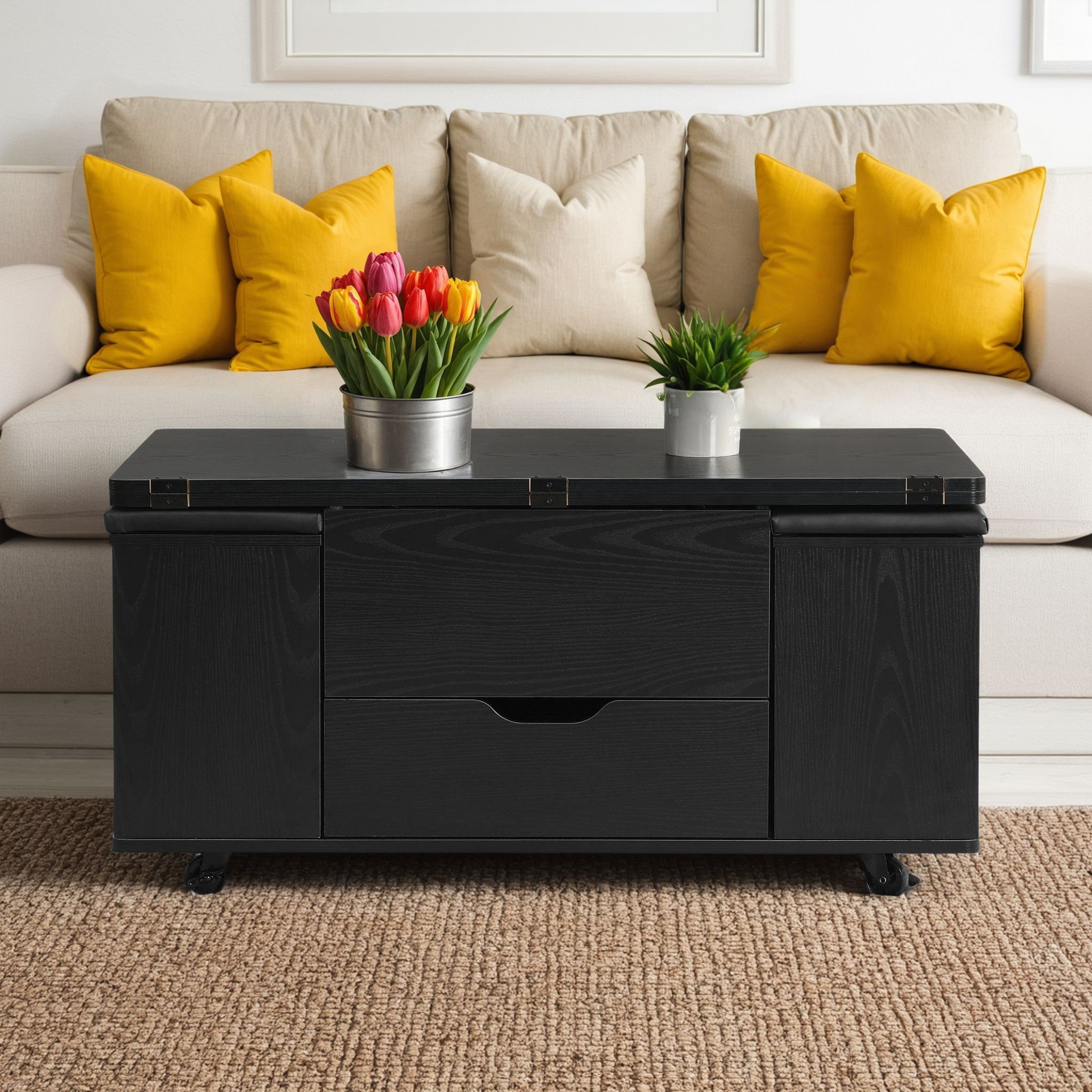 Latitude Run® Multifunctional Coffee Table With Lift Top, Including
