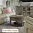 Retro Solid Wood Round Coffee Table