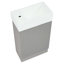 Meuble-lavabo 18,6 po avec lavabo, meuble-lavabo avec tablette à 2 niveaux, orienté vers la gauche ou vers la droite-1012310634