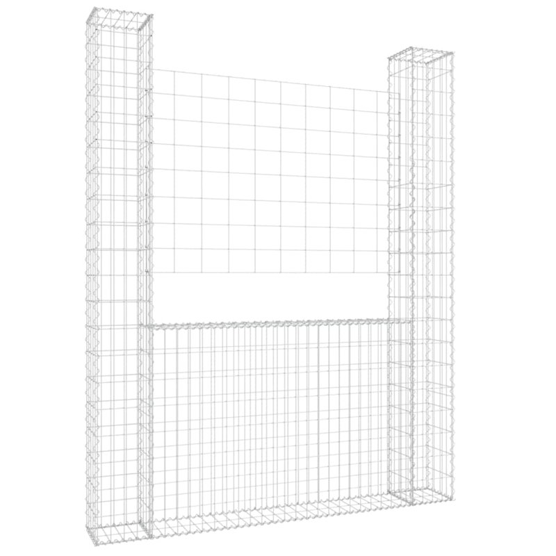 Panneau de clôture en métal argenté, H 78,7 po x l 55,1 po x P 7,9 po