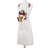 Christmas No Pattern Cotton Bib Apron