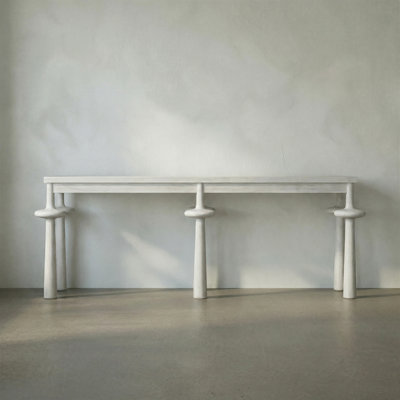 Destemonia 89'' W Solid Wood Console Table