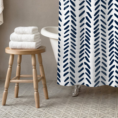 Alline 74" H x 71" W Polyester Shower Curtain
