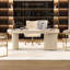 Bureau double caisson en ardoise avec tiroirs-565158388-565158390-565158391