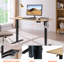 Bureau assis-debout électrique réglable en hauteur avec plateau monobloc