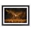 Flying Owl at Dusk in Abstract - Framed Print-55728166-55728165