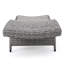 Chaise longue en osier crème
