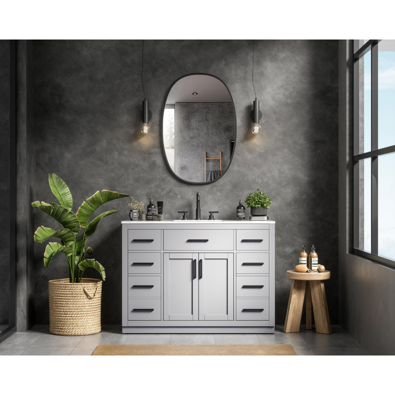Ahner 48 inch Single Bathroom Vanity, Gray