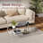 Acrylic Coffee Table, 2-Tier Living Room Table With Storage, Center Table Mid-Modern Century For Living Room, Easy To Assemble (Clear, 37.8“×23.6“×15.7”)-2142108141