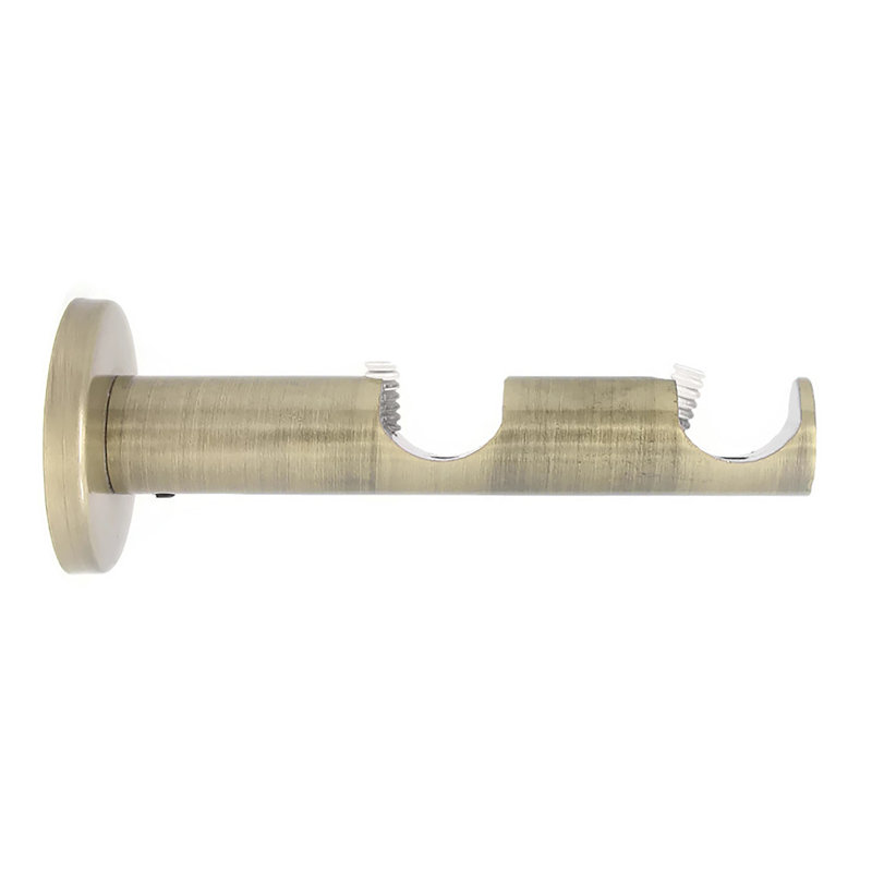 Support de fixation pour rideaux moulé en zinc Persinger, Laiton antique