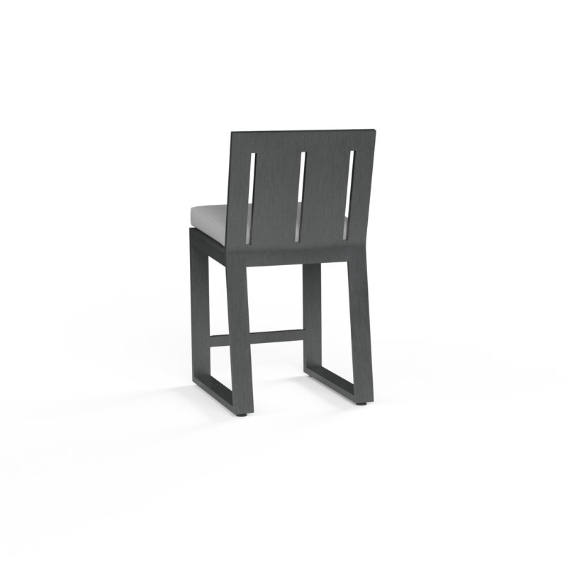 Redondo Outdoor Bar Stool, Cast Silver Sunbrella®, Bar Stool (30" Seat Height)