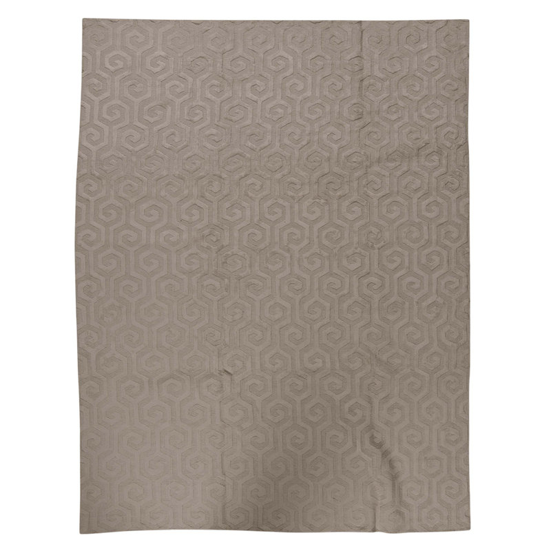 High-Quality Hand-Knotted White And Cream Area Rug